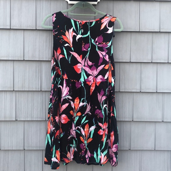 MINKPINK Miss Lily Black Floral Dress, Size L - Picture 5 of 6